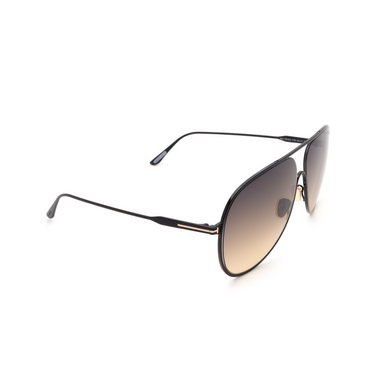 Tom Ford ALEC Sunglasses 01B black - three-quarters view