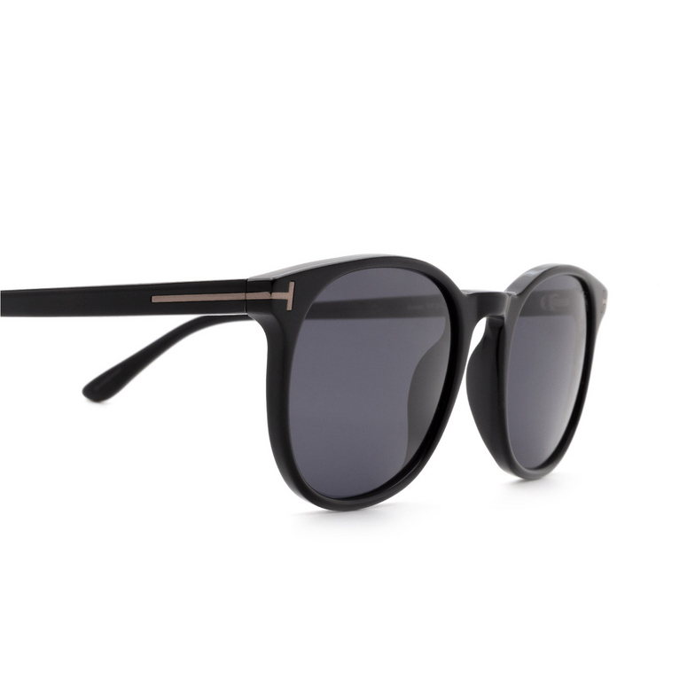 Tom Ford ANSEL Sunglasses 01A shiny black - 3/4