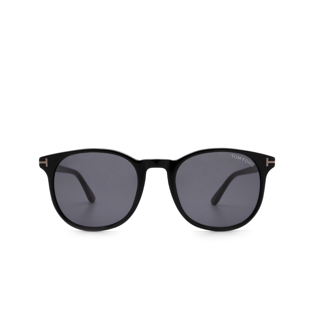 Tom Ford ANSEL Sunglasses 01A Shiny Black - front view