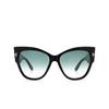 Tom Ford ANUSHKA Sunglasses 01B shiny black - product thumbnail 1/4