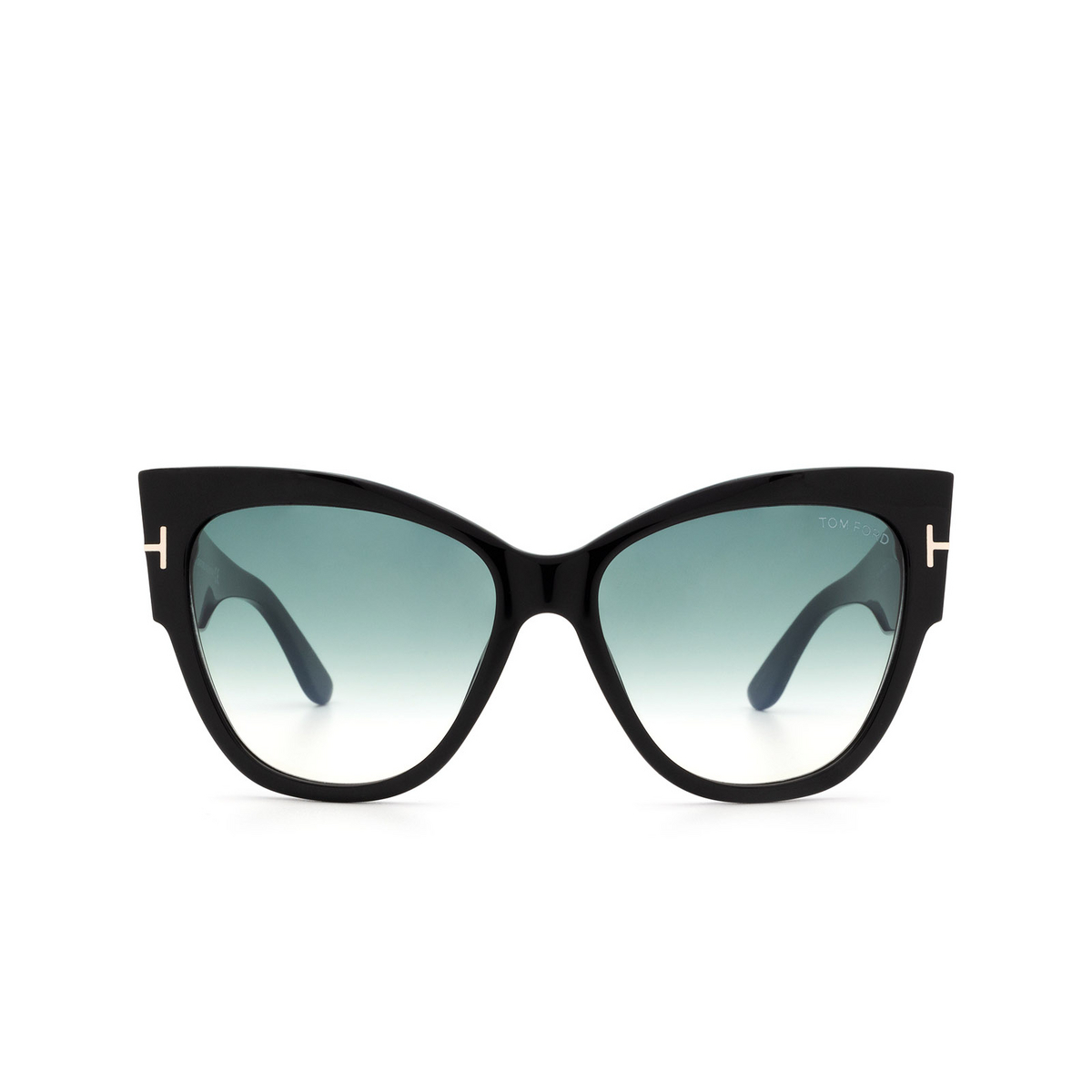Tom Ford ANUSHKA Sunglasses 01B Shiny Black - front view