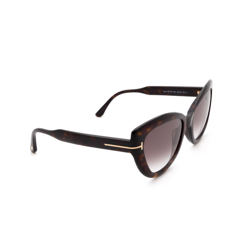 Tom Ford ANYA Sunglasses 52K dark havana - 2/4