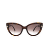 Gafas de sol Tom Ford ANYA 52K dark havana - Miniatura del producto 1/4