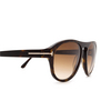 Tom Ford AUSTIN-02 Sunglasses 52F dark havana - product thumbnail 3/4