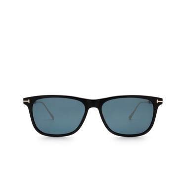 Tom Ford CALEB Sunglasses 01V shiny black - front view