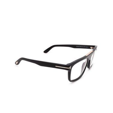 Tom Ford CECILIO-02 Eyeglasses 001 shiny black - three-quarters view