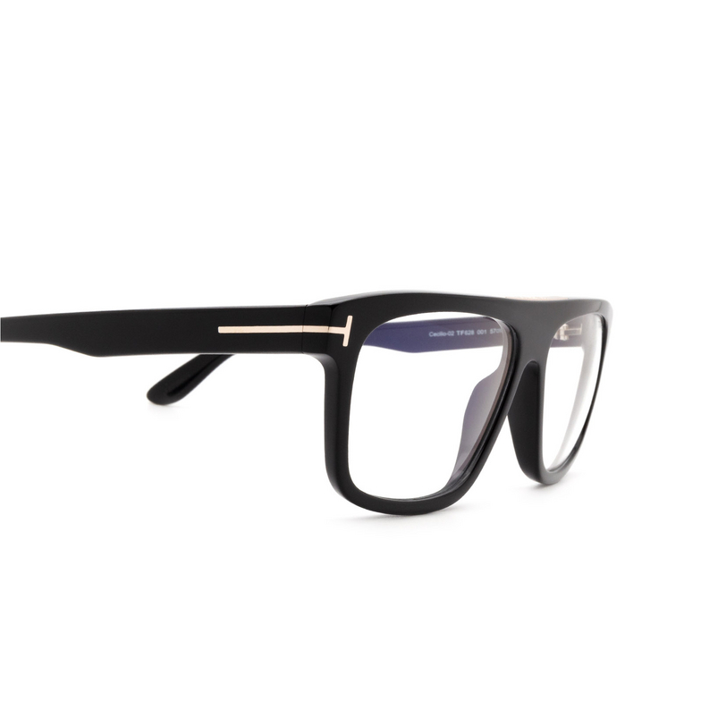 Tom Ford CECILIO-02 Eyeglasses 001 shiny black - 3/4