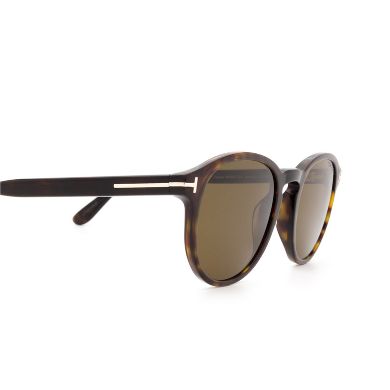 Tom Ford DANTE Sunglasses 52J dark havana - 3/4