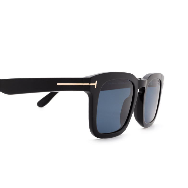 Tom Ford DAX Sunglasses 01V shiny black - 3/4