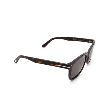 Tom Ford ERIC-02 Sunglasses 52N dark havana - three-quarters view