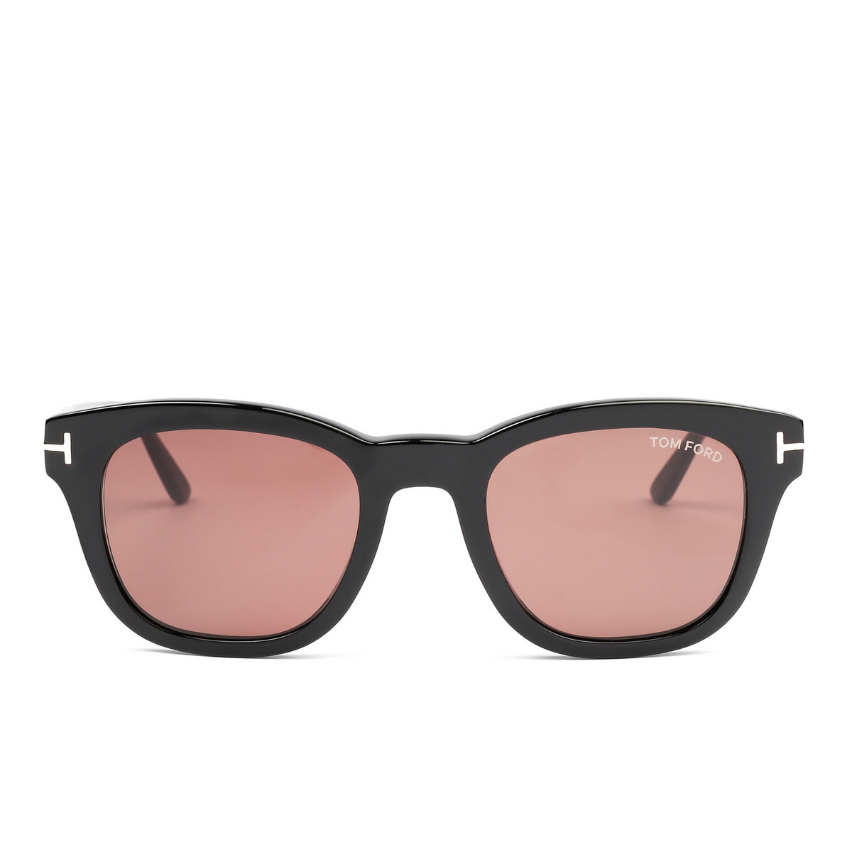 Tom Ford EUGENIO Sunglasses 01E Shiny Black - front view