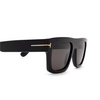 Tom Ford FAUSTO Sunglasses 01A black - product thumbnail 3/4