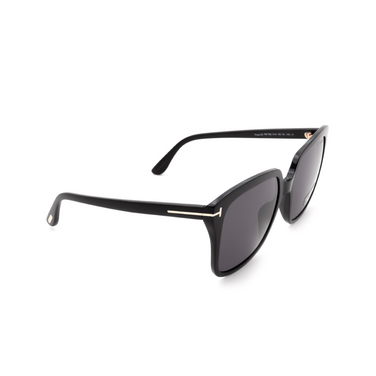 Tom Ford FAYE-02 Sunglasses 01A shiny black - three-quarters view