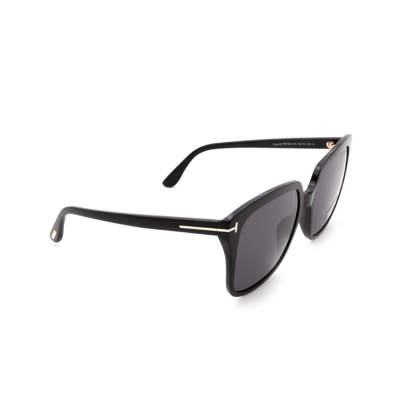 Tom Ford FAYE-02 Sunglasses 01A shiny black - 2/4