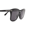 Tom Ford FAYE-02 Sunglasses 01A shiny black - product thumbnail 3/4