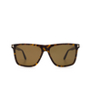 Gafas de sol Tom Ford FLETCHER 52J dark havana - Miniatura del producto 1/4
