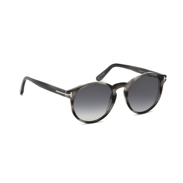 Tom Ford IAN-02 Sunglasses 20B grey havana - three-quarters view