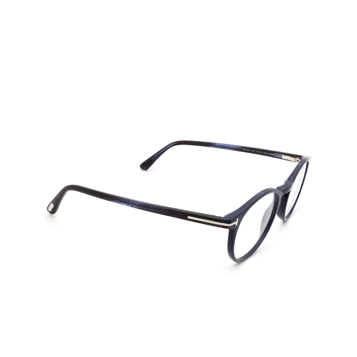 Tom Ford FT5294 Eyeglasses 090 Blue - three-quarters view