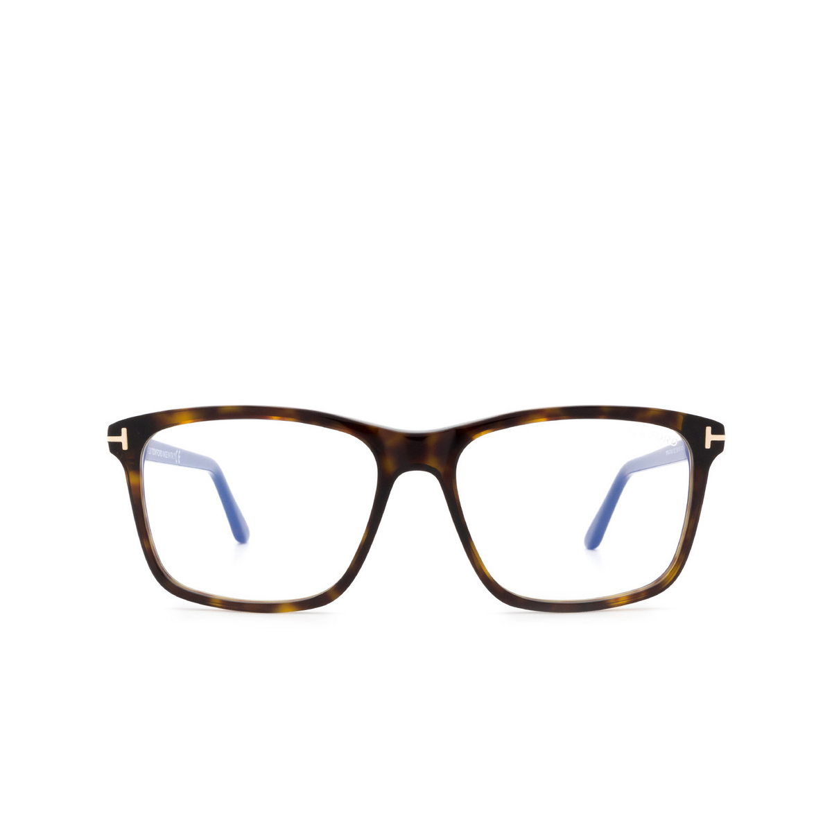 Tom Ford® Square Eyeglasses: FT5479-B color Dark Havana 052 - front view.