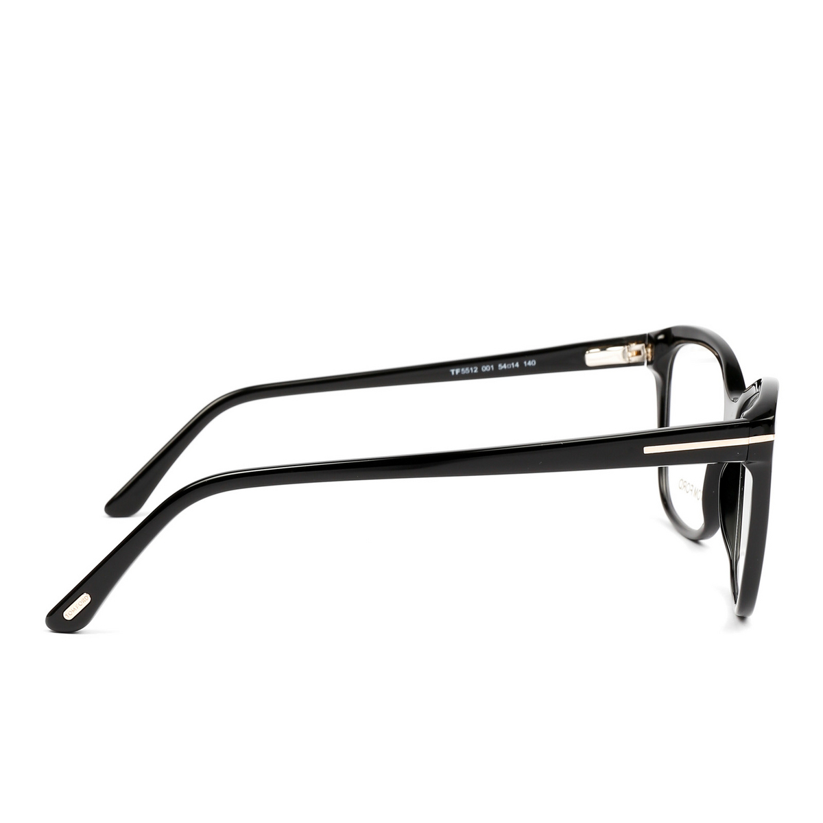 Tom Ford FT5512 Eyeglasses 001 Black - 4/5