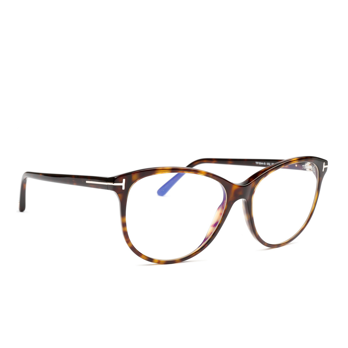 Tom Ford® Cat-eye Eyeglasses: FT5544-B color 052 - three-quarters view.