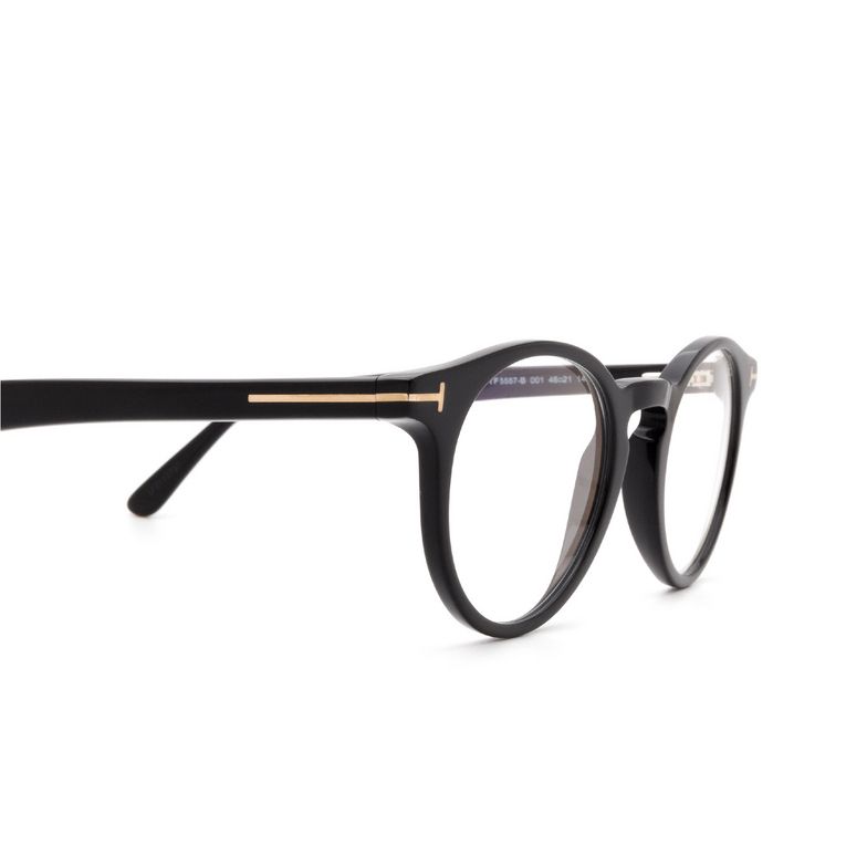 Gafas graduadas Tom Ford FT5557-B 001 shiny black - 3/4