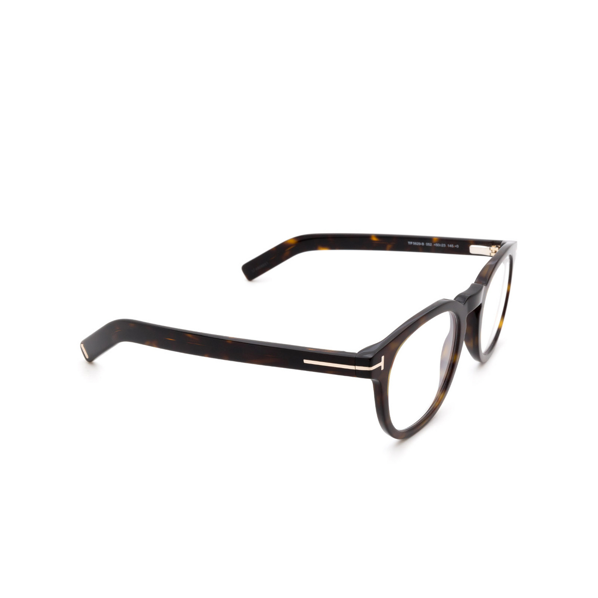 Tom Ford FT5629-B Eyeglasses 052 Dark Havana - three-quarters view