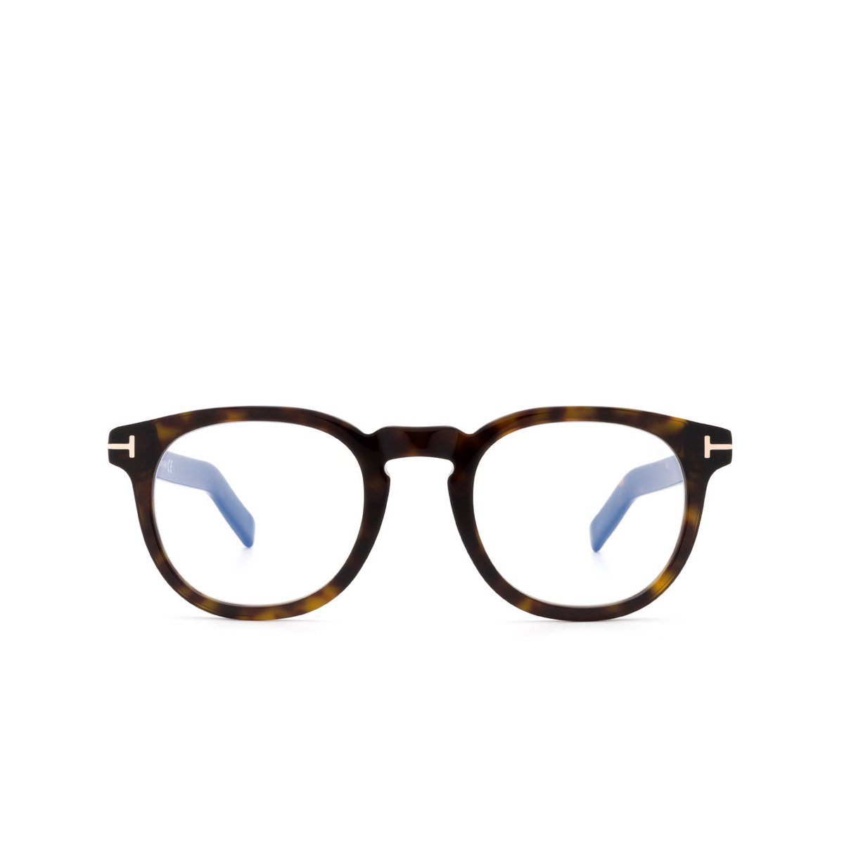 Tom Ford® Square Eyeglasses: FT5629-B color Dark Havana 052 - front view.