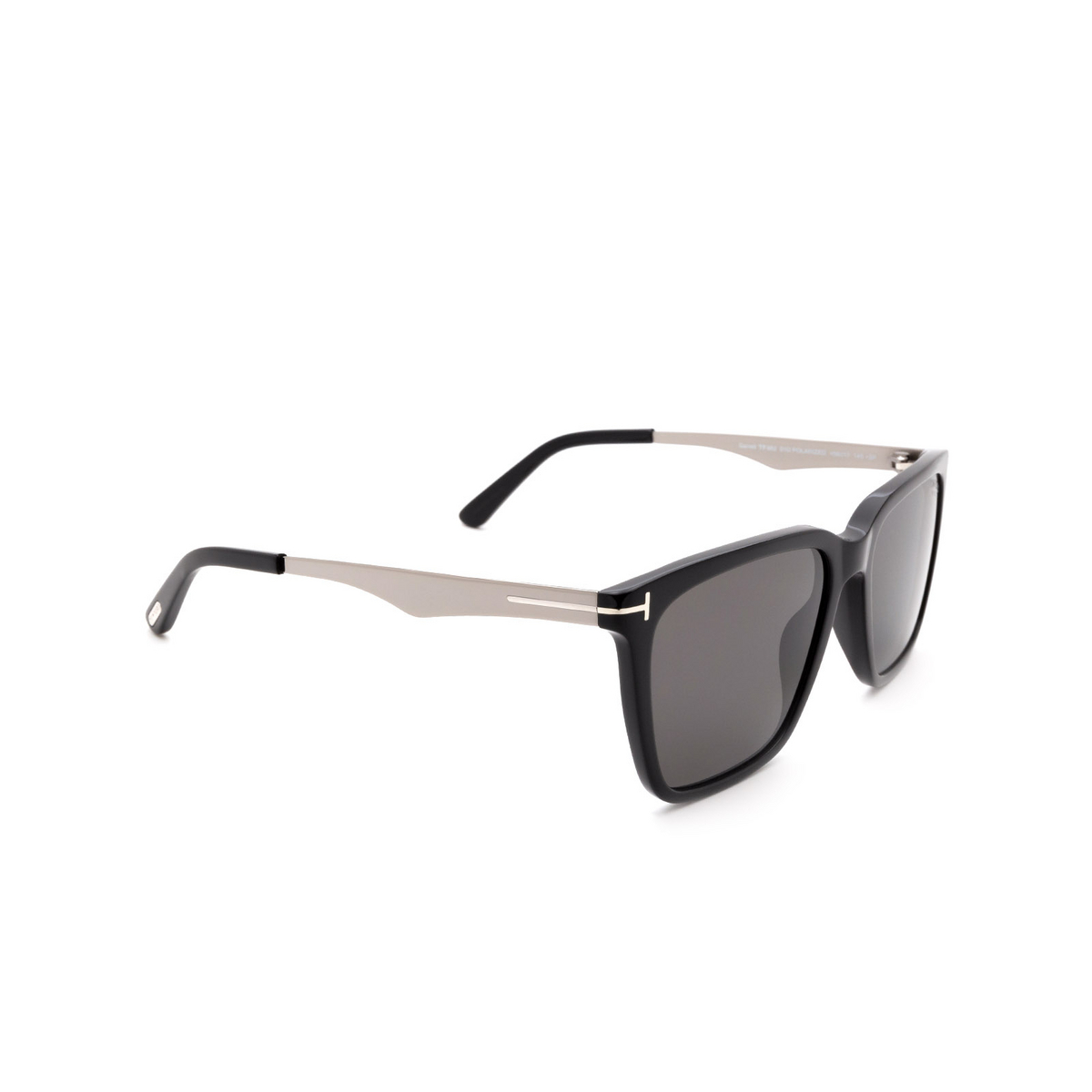 Tom Ford GARRET Sunglasses 01D Black - three-quarters view