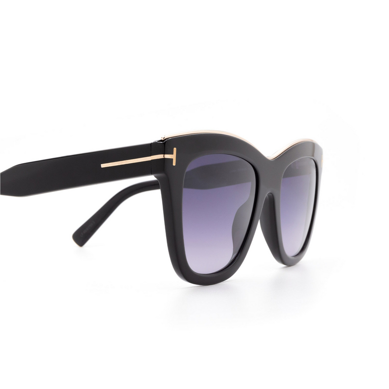 Tom Ford JULIE Sunglasses 01C shiny black - 3/4