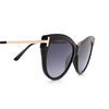 Tom Ford KIRA Sunglasses 01D black - product thumbnail 3/4