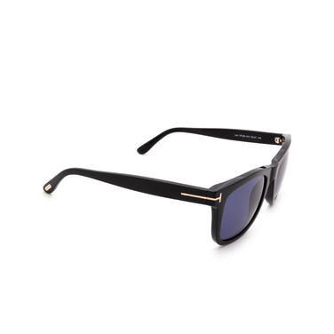 Gafas de sol Tom Ford LEO 01V shiny black - Vista tres cuartos