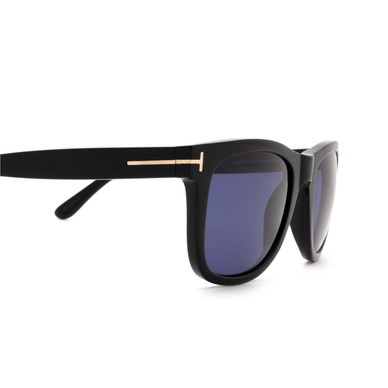 Tom Ford LEO Sunglasses 01V shiny black - 3/4