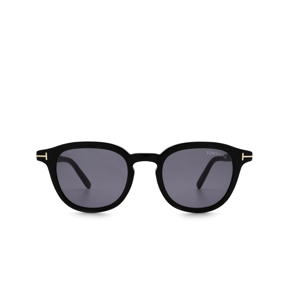 Tom Ford PAX Sunglasses 01A Shiny Black - front view