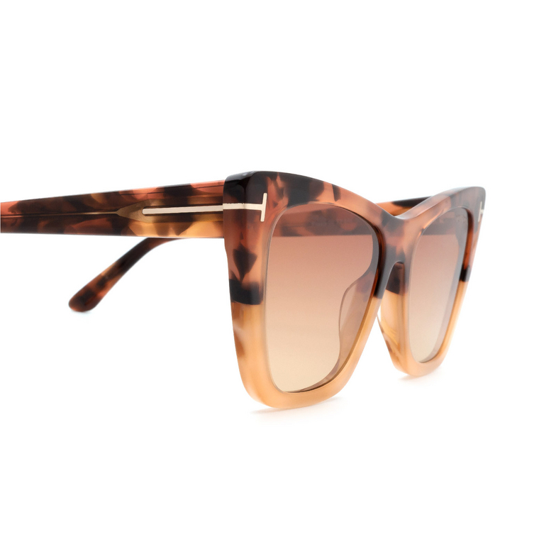 Tom Ford POPPY-02 Sunglasses 56T havana gradient  - 3/4