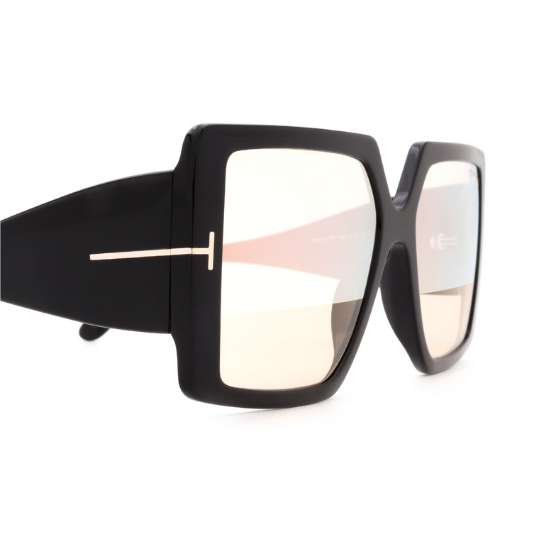 Tom Ford QUINN Sunglasses 01Z shiny black - 3/4