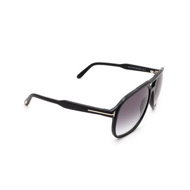 Tom Ford RAOUL Sunglasses 01B shiny black - three-quarters view