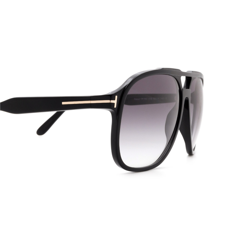 Tom Ford RAOUL Sunglasses 01B shiny black - 3/4