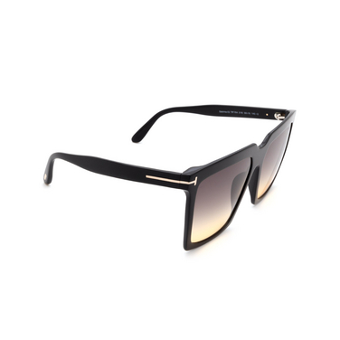 Gafas de sol Tom Ford SABRINA-02 01B shiny black - Vista tres cuartos