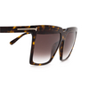 Tom Ford SABRINA-02 Sunglasses 52K dark havana - product thumbnail 3/4