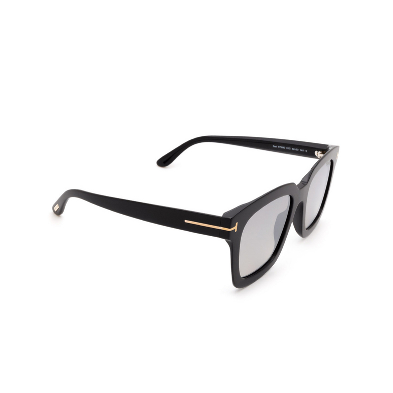 Tom Ford SARI Sunglasses 01C shiny black - 2/4