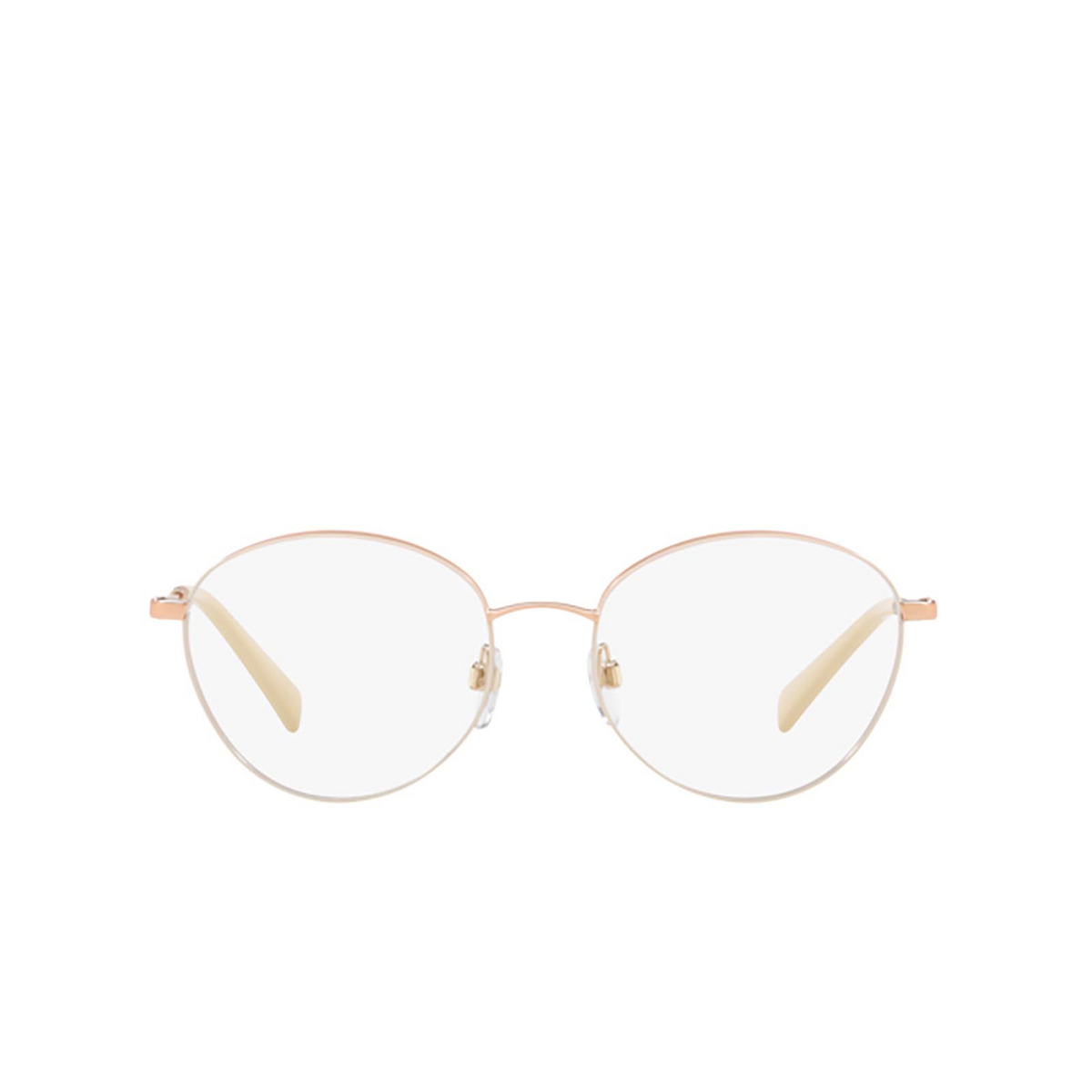 Valentino® Oval Eyeglasses: VA1003 color Rose Gold / Poudre 3013 - front view.