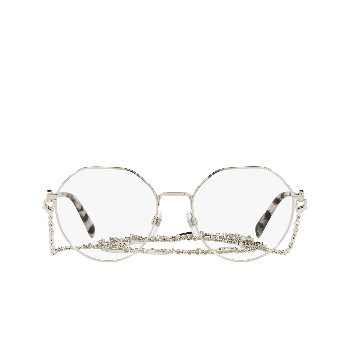 Valentino® Irregular Eyeglasses: VA1021 color Pale Gold 3003 - front view.