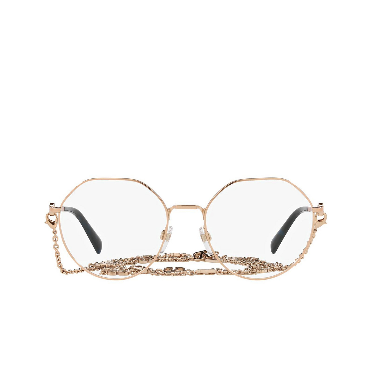 Valentino® Irregular Eyeglasses: VA1021 color Rose Gold 3004 - front view.