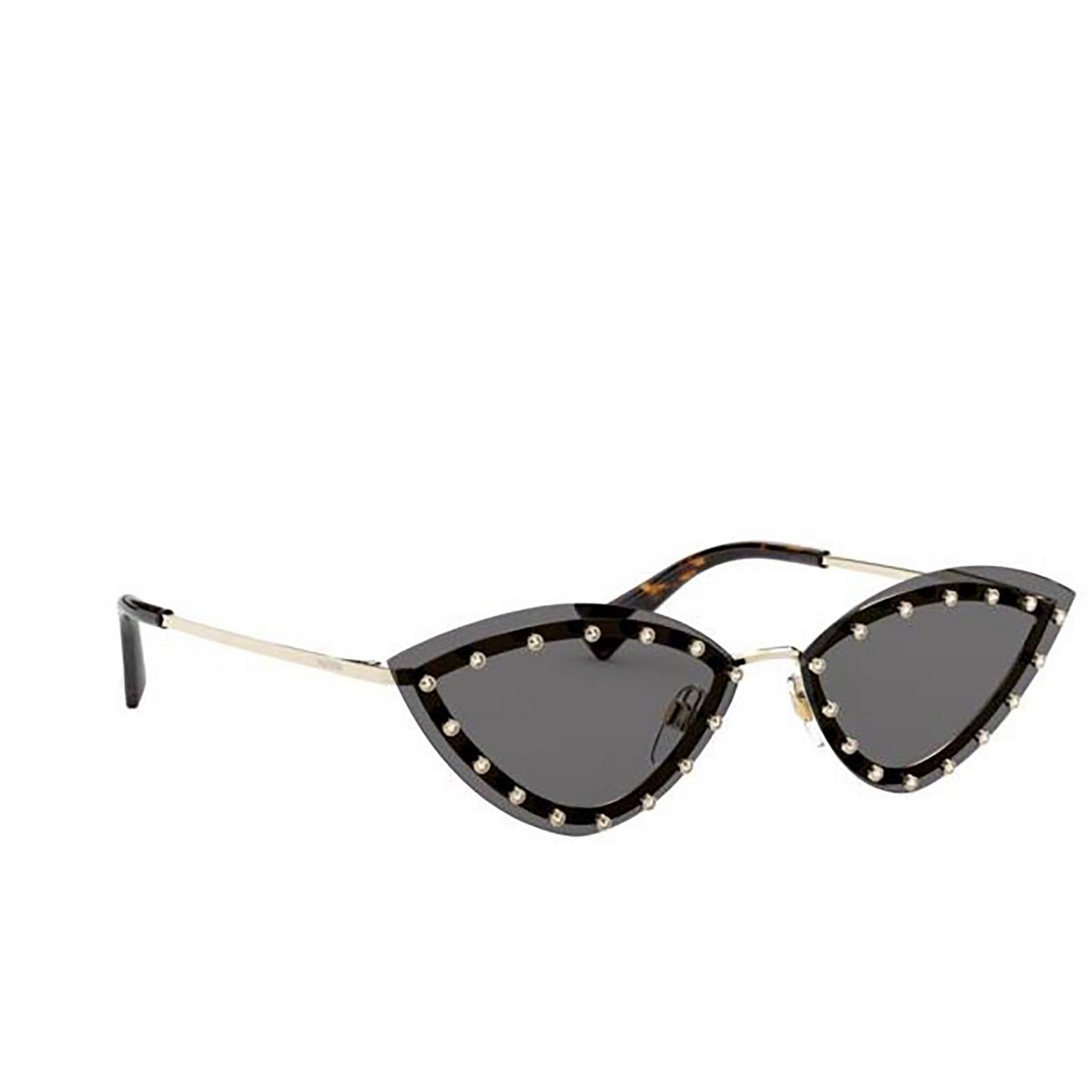 Valentino VA2033 Sunglasses 300387 LIGHT GOLD - three-quarters view