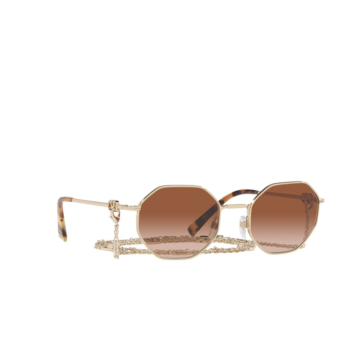 Valentino® Sunglasses: VA2040 color Light Gold 307213 - front view.