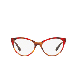 Valentino® Cat-eye Eyeglasses: VA3013 color Havana Inserts Opal Red 5058.
