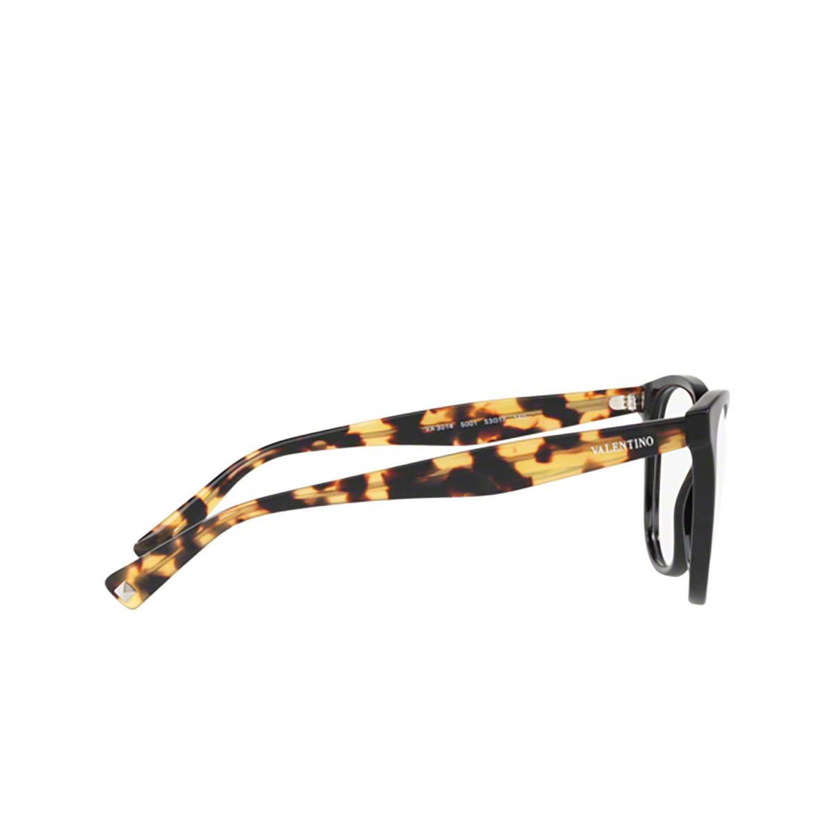 Valentino® Square Eyeglasses: VA3014 color Black 5001 - 3/3.