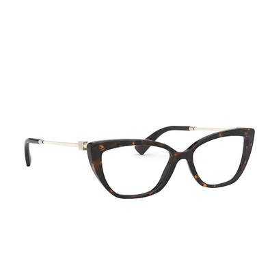 Valentino VA3045 Eyeglasses 5002 havana - three-quarters view