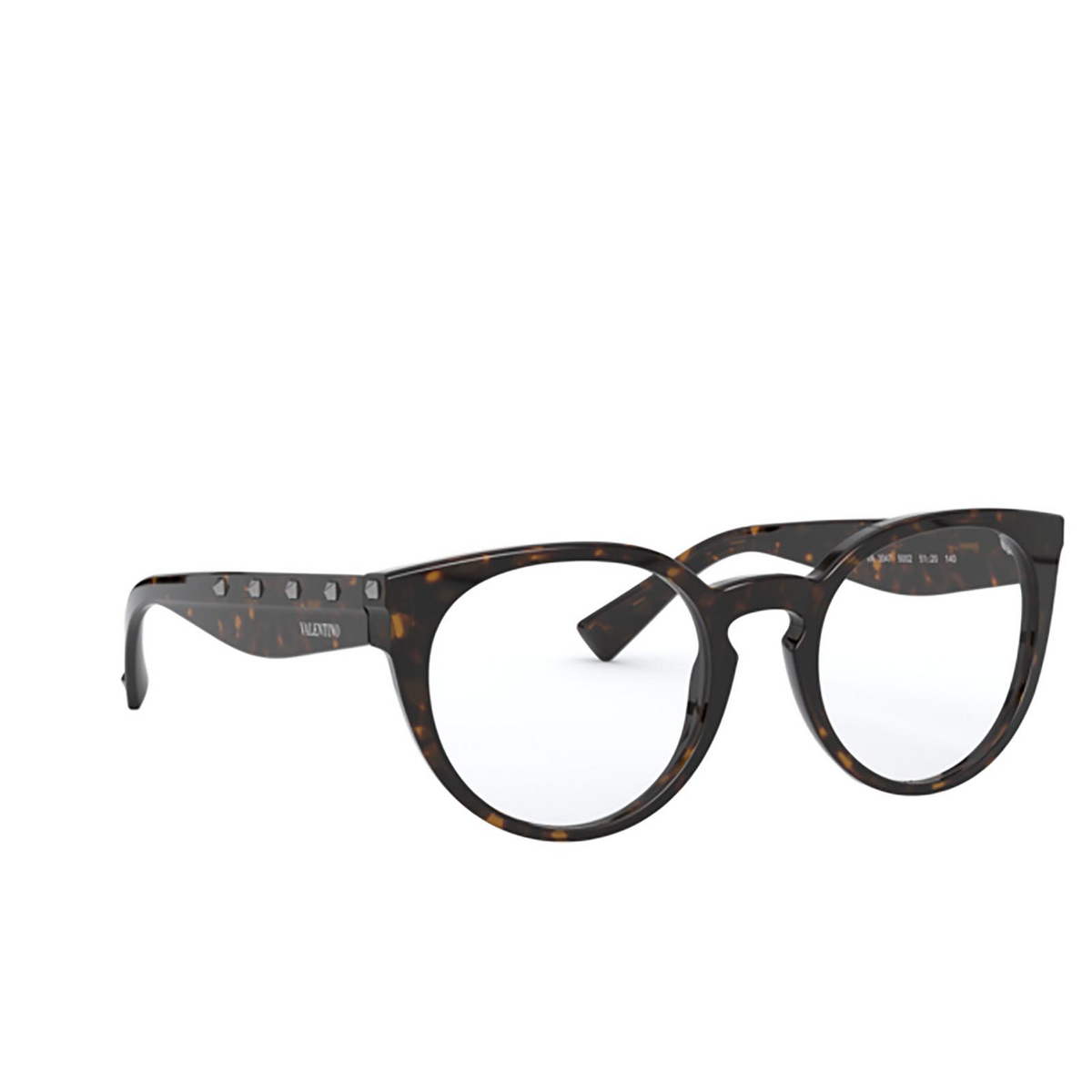 Valentino VA3047 Eyeglasses 5002 HAVANA - three-quarters view